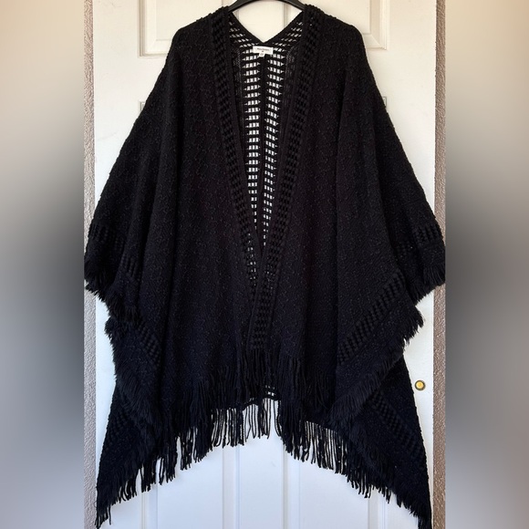 Cost‎ Plus World Market Boho Knit Shawl Fringe OS - Picture 1 of 6